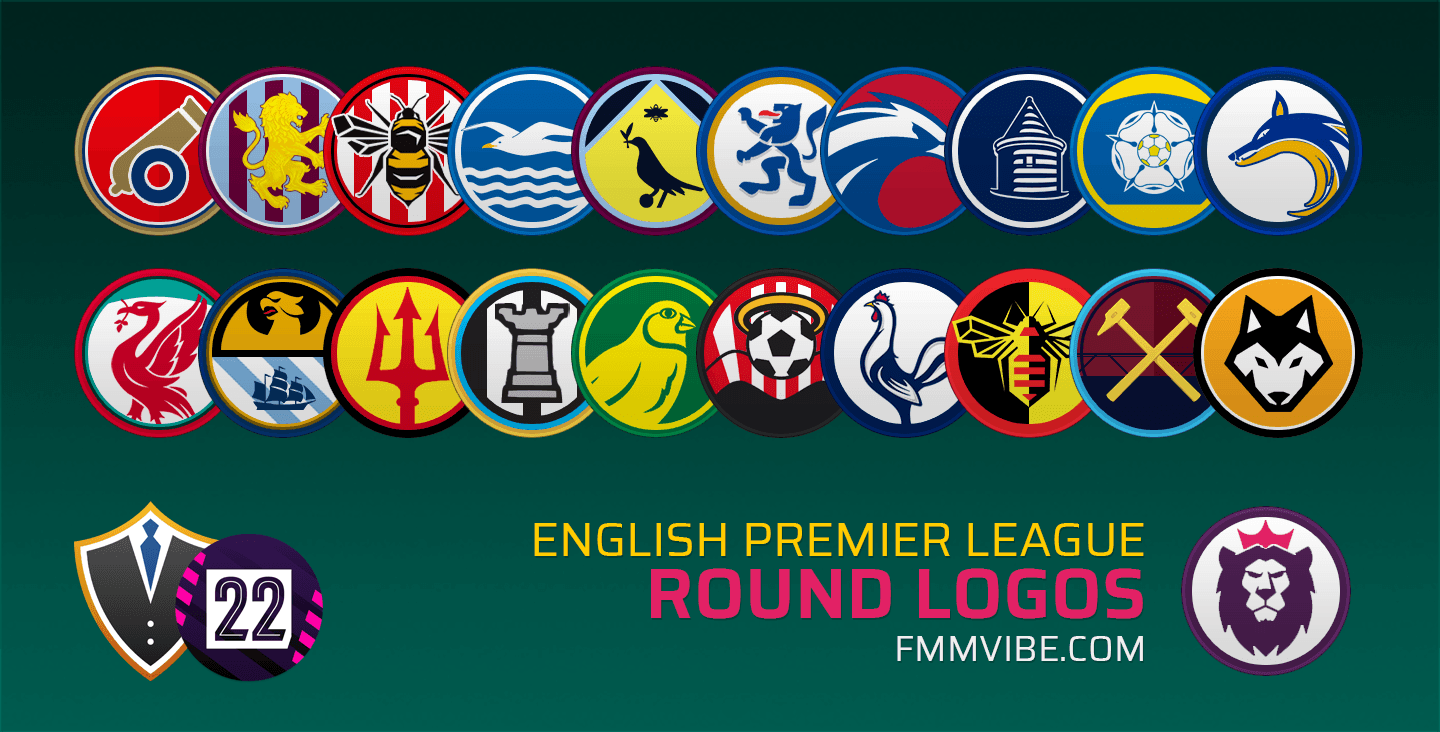 Round Logos - English Premier League - Football Manager 2022 Mobile - FMM  Vibe