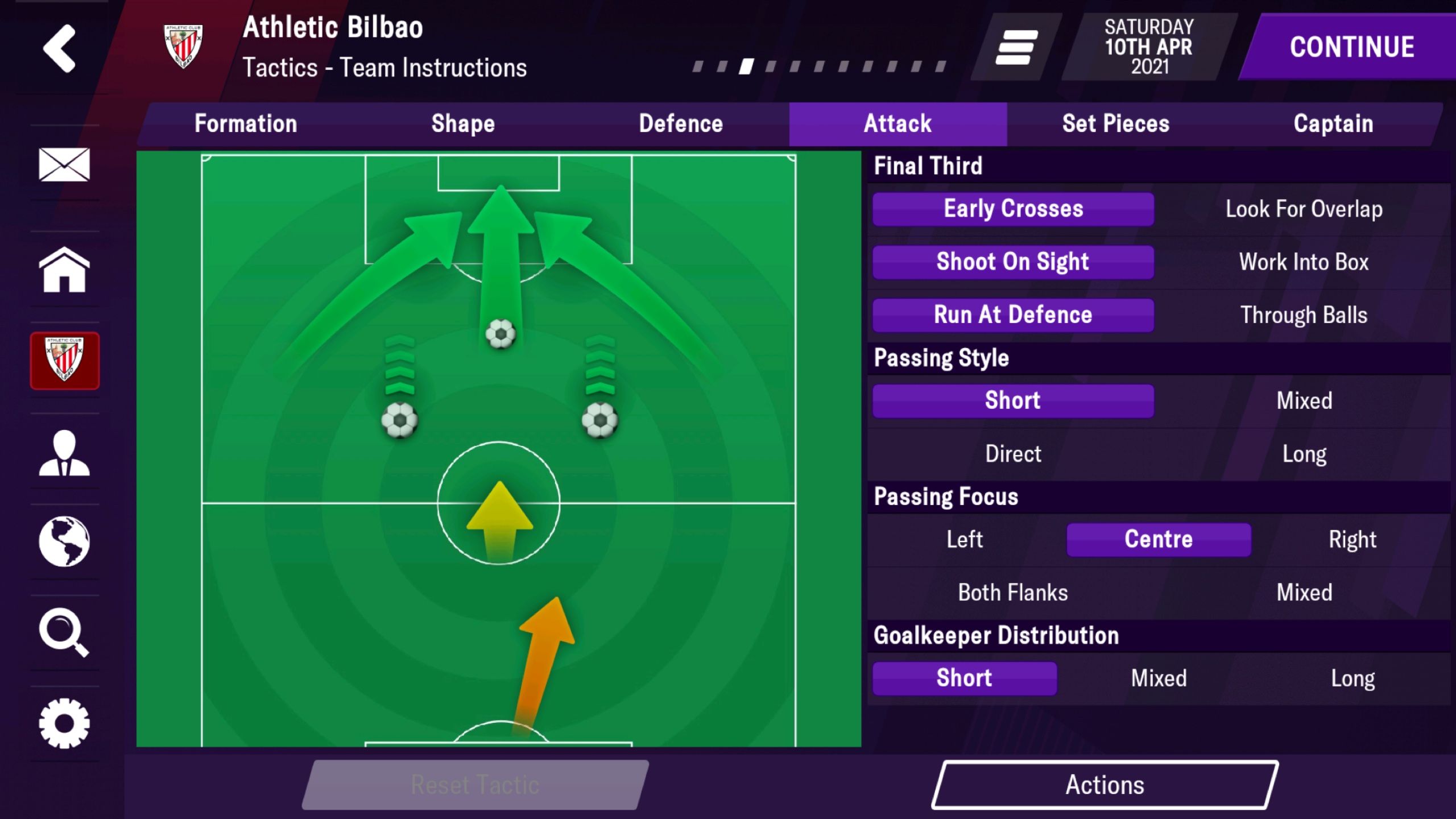 Athletic Bilbao Tactic - Football Manager 2021 Mobile - FMM Vibe