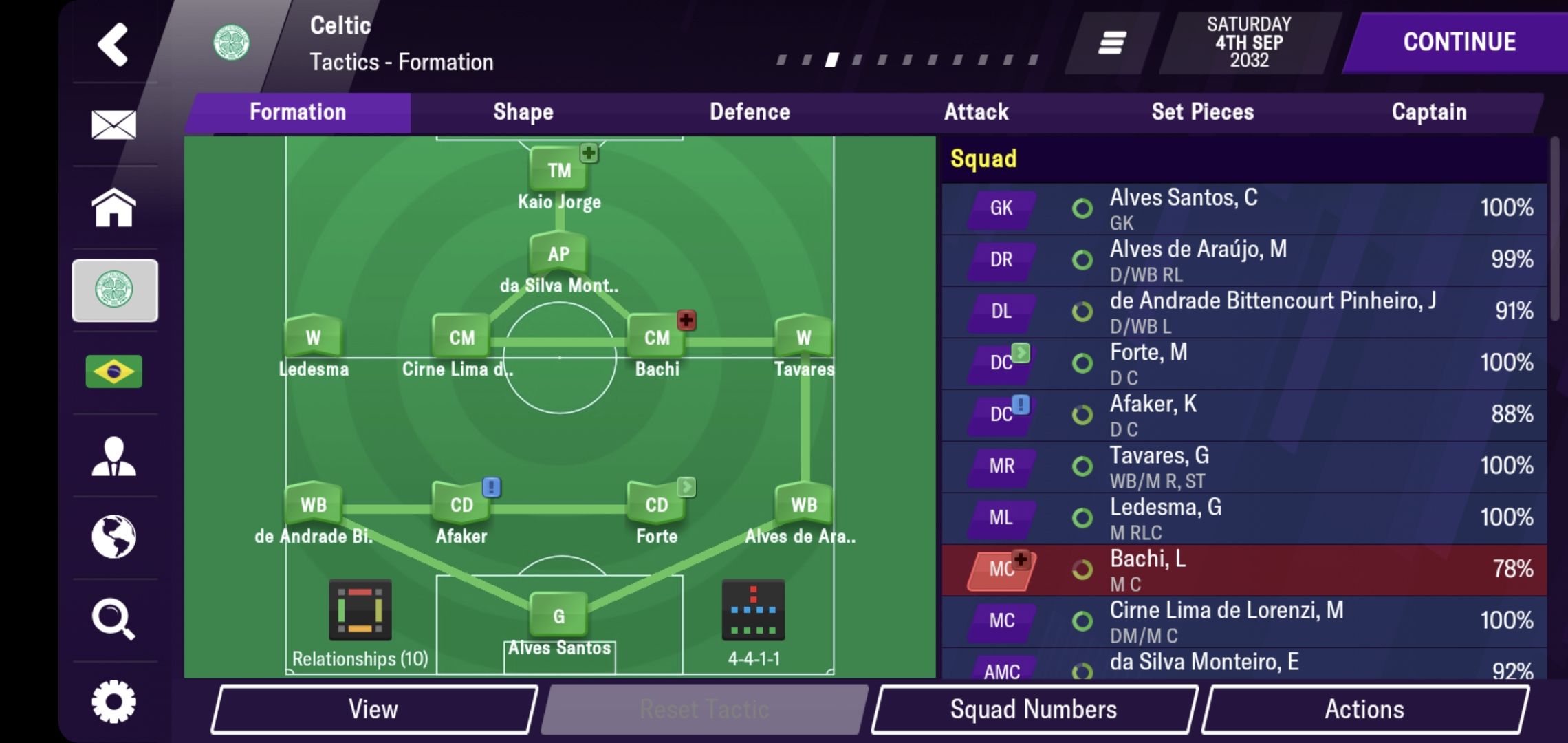 4-4-1-1 1KC Tactic. - Football Manager 2021 Mobile - FMM Vibe