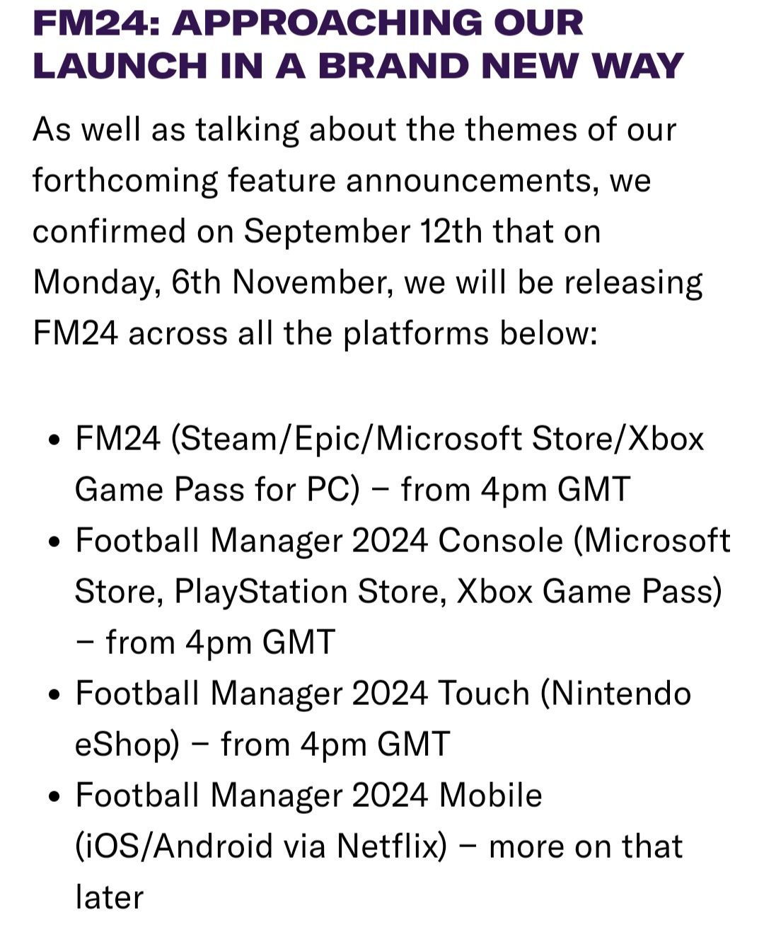 Football Manager 2024 Touch on the App Store